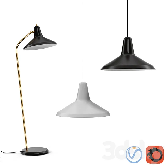 Gubi lampadaire G10 floor lamp 3D Model