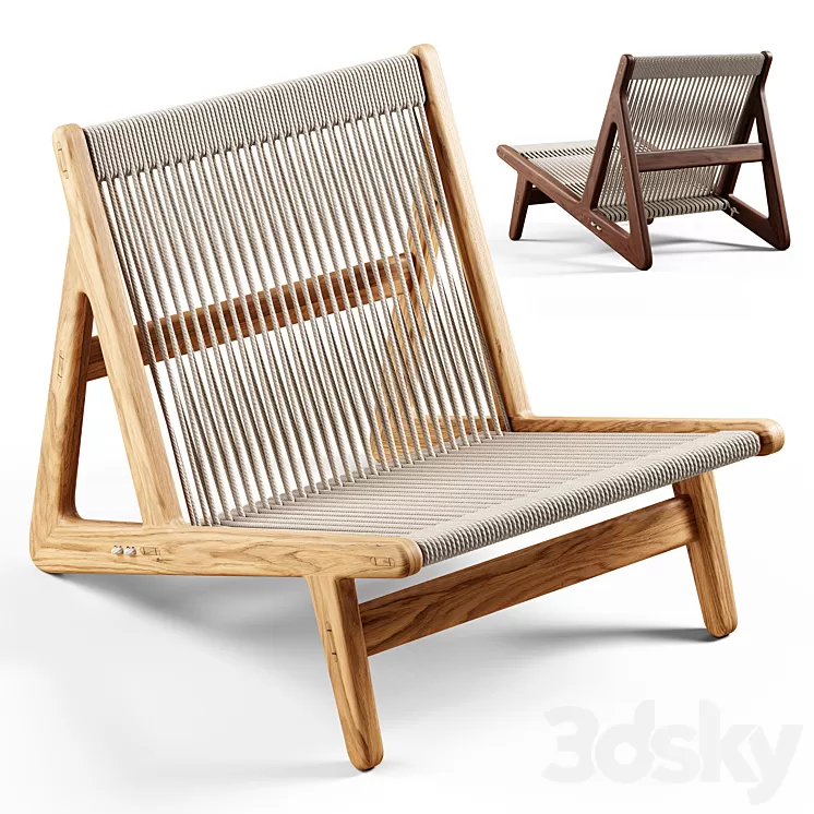 GUBI - MR01 Initial Lounge Chair 3D Model Free
