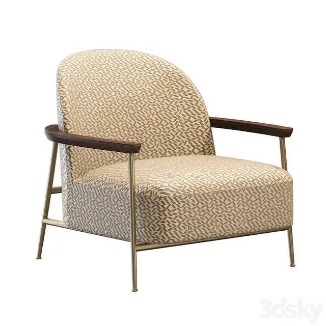 Gubi Sejour lounge chair 3D Model