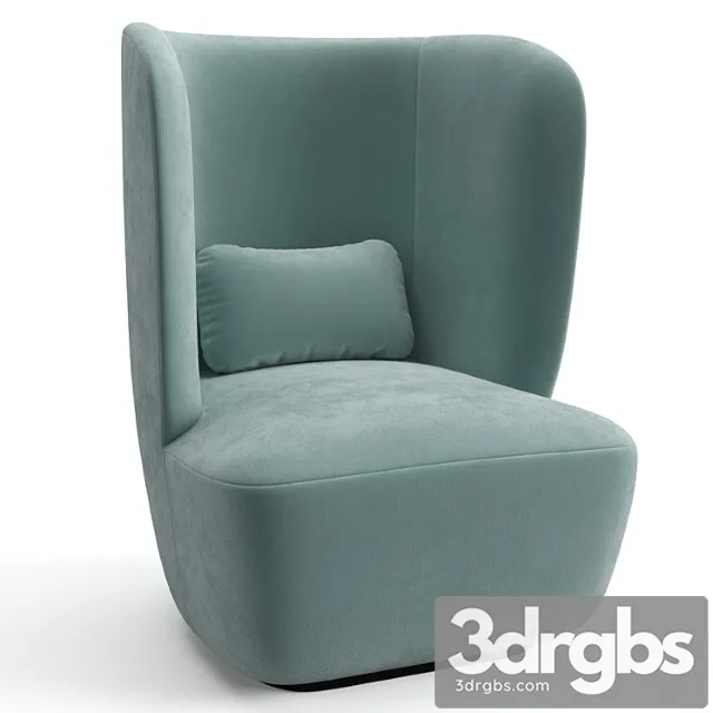 Gubi stay lounge chair high back