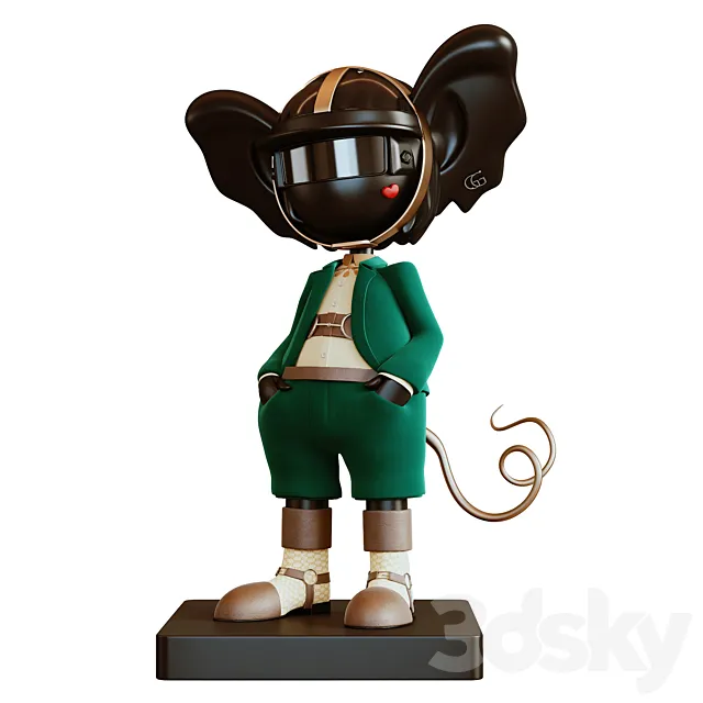 Gucci cartoon hipster toys Sculpture 3D Model