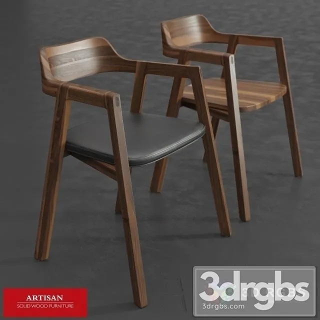 Gud Bura Wooden Chair 3D Model Free