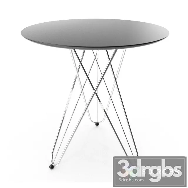 Gueridon Wire Table 3D Model Free