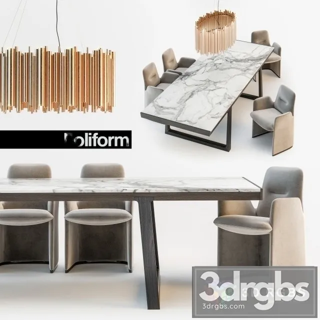 Guest Chair Opera Table 3D Model Free