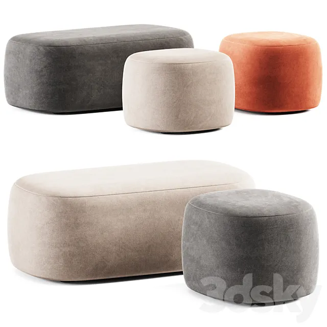 Guest Pouf by Liu Jo Living Collection _ Pouf 3D Model