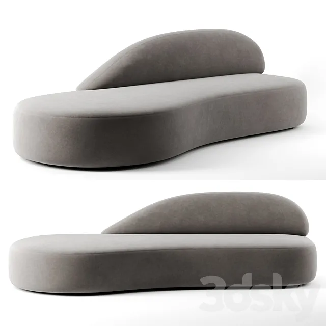 Guest sofa by La Cividina 3D Model