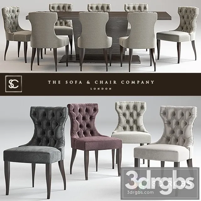 Guinea Dining Chair 3D Model Free