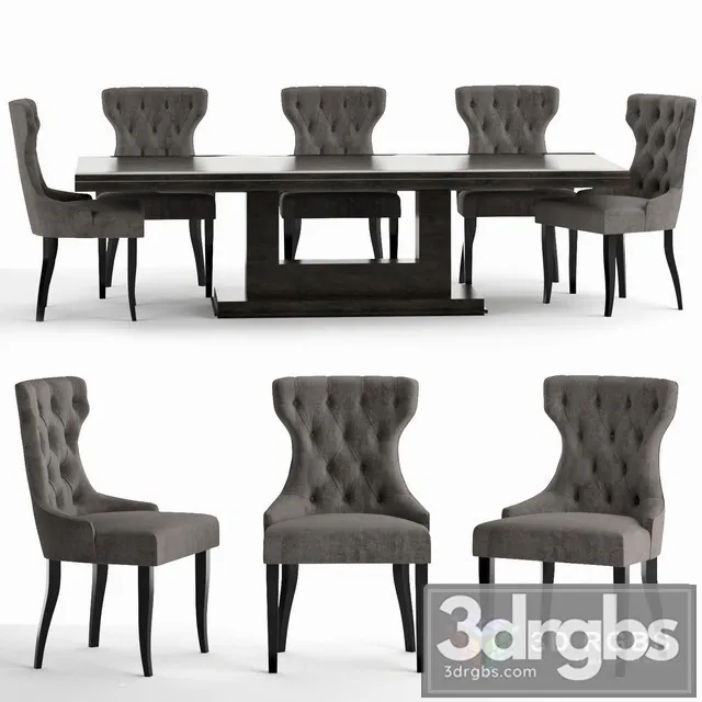 Guinea Table and Chair 3D Model Free
