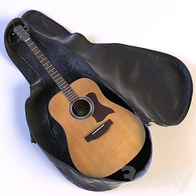 Guitar HOHNER and ROCKBAG 3D Model
