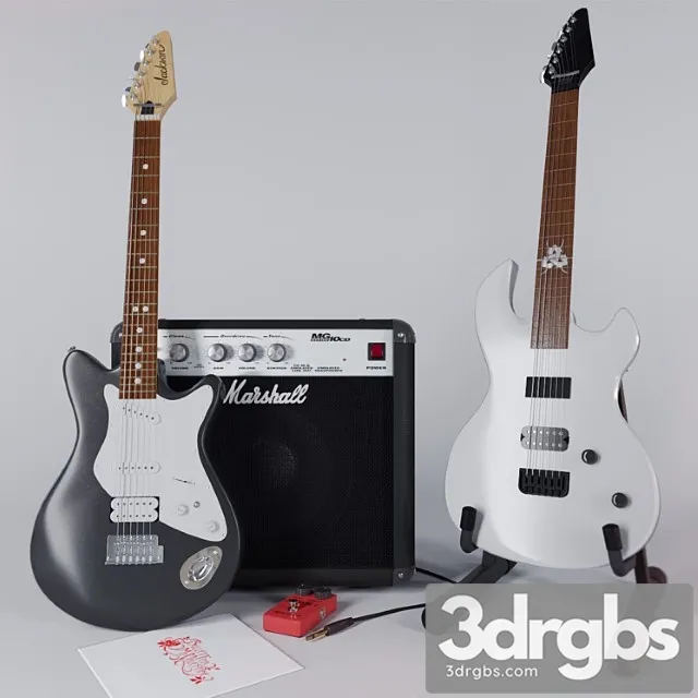Guitar Pro jackson 3D Model Free