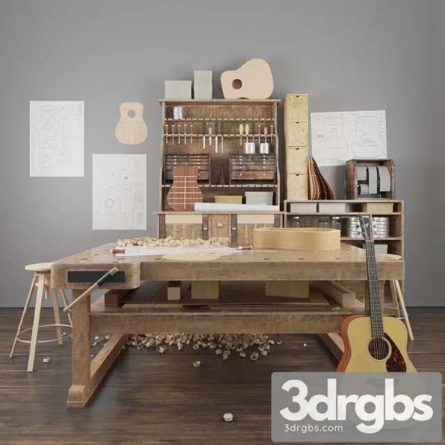 Guitar Workshop 3D Model Free