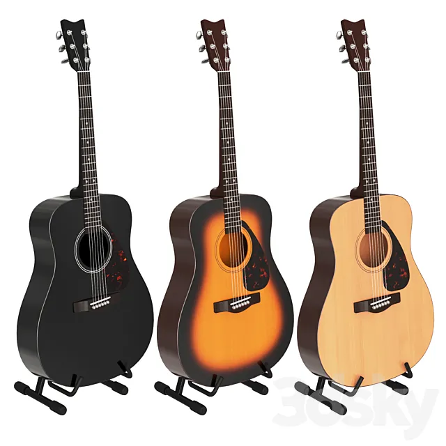 Guitar Yamaha F310 3D Model