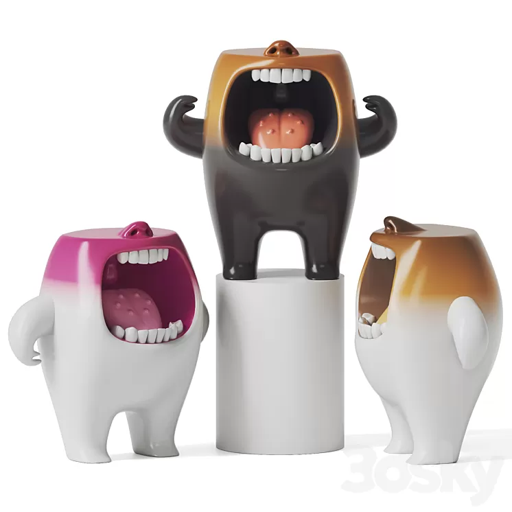 gum monster 3D Model Free