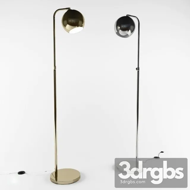 Gumball Floor Lamp Gold 3D Model Free