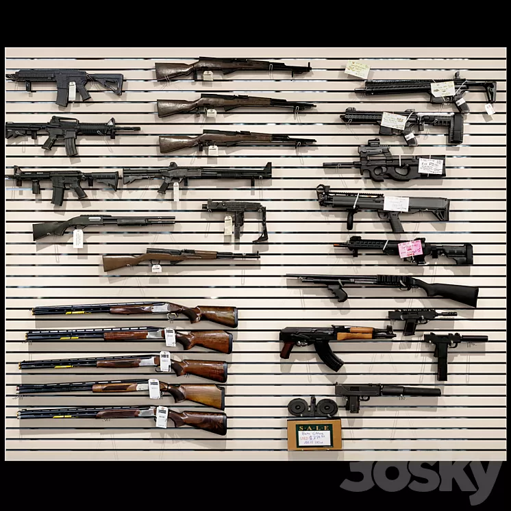 Gun store 3D Model