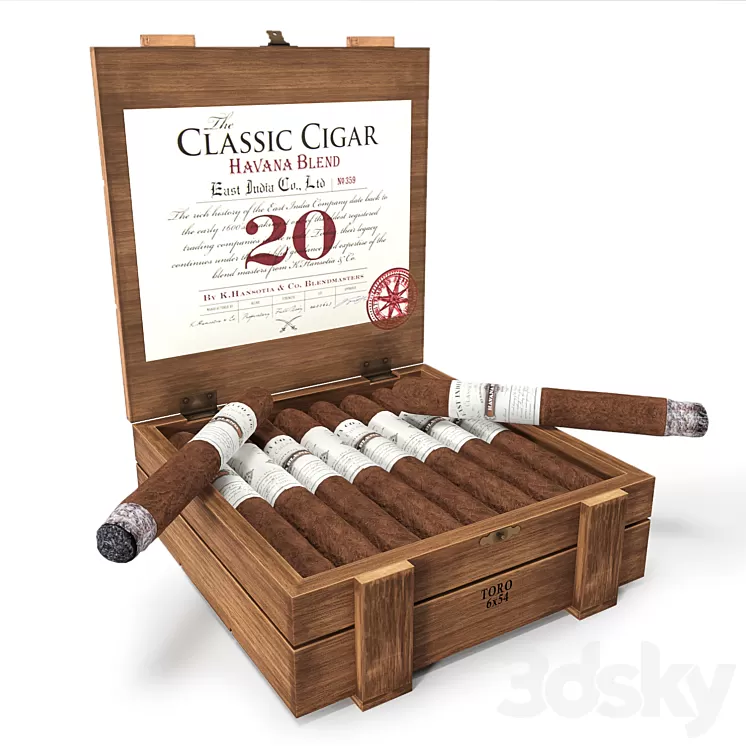 Gurkha The Classic Cigar: Havana Blend 3D Model