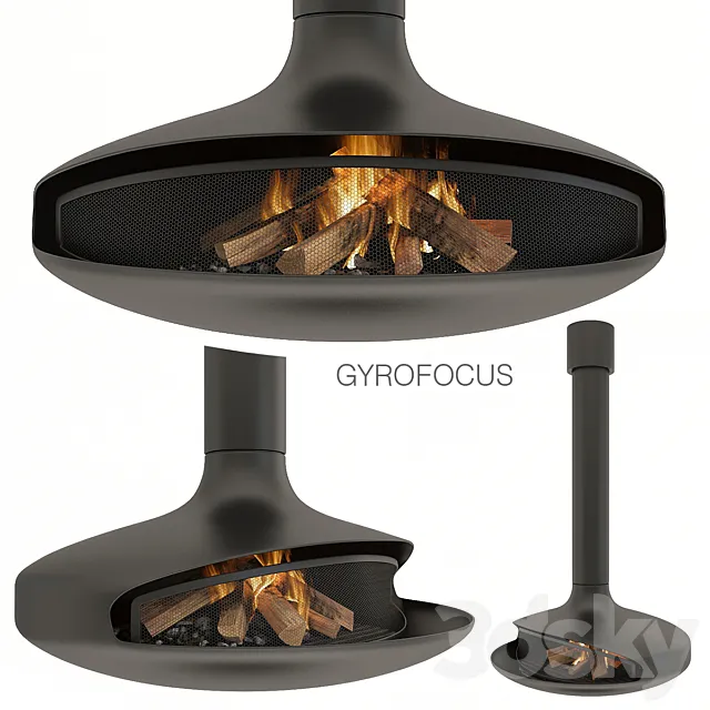 Gurofocus fireplace 3D Model