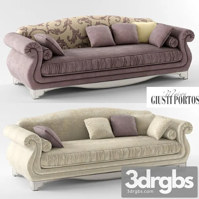 Gusti Porthos Sofa 3D Model Free