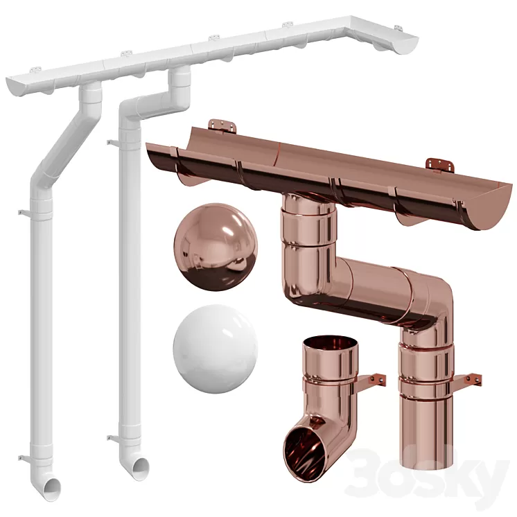 Gutter system 1 3D Model