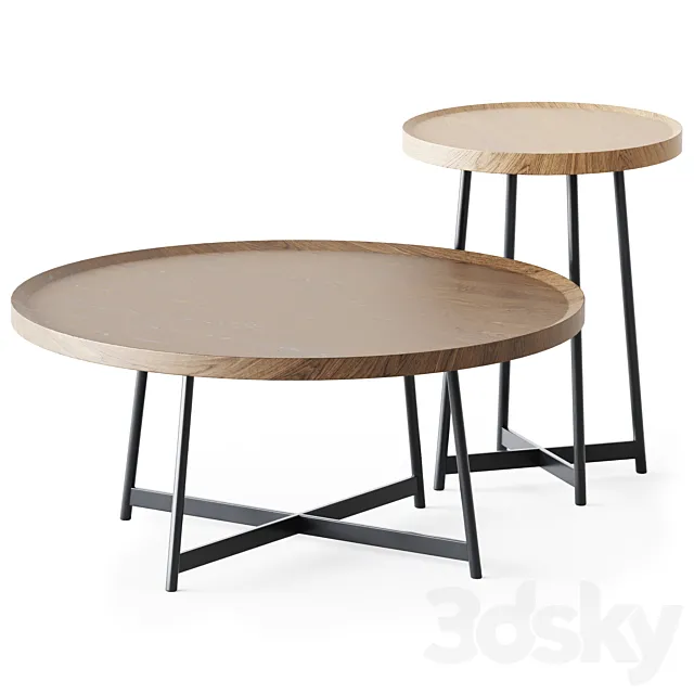 Gweneth Round Coffee Table by Lulu and Georgia 3D Model