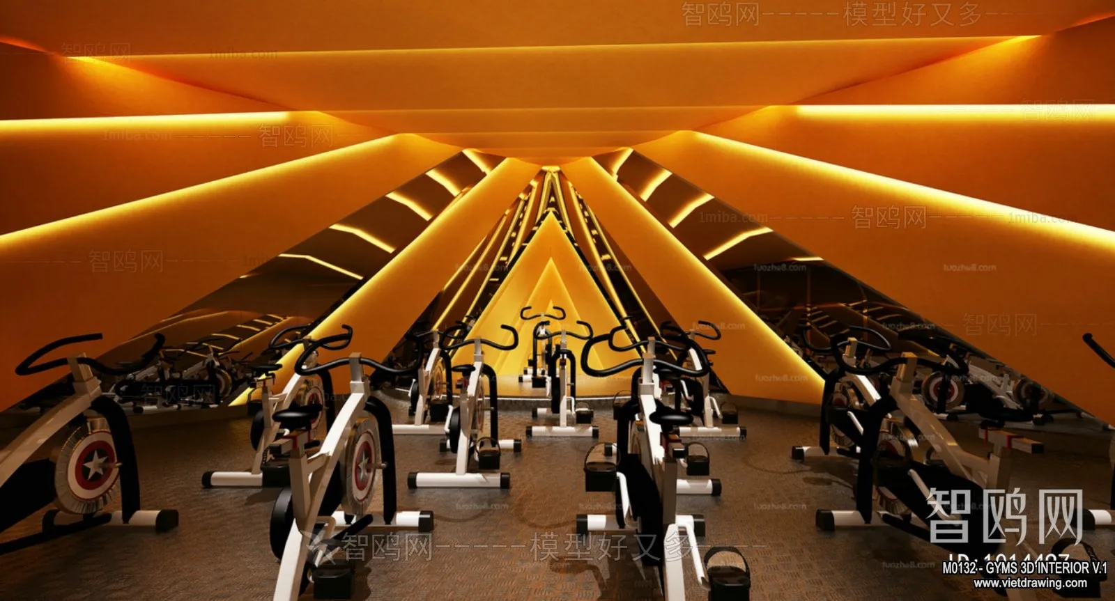 GYM - 3D Interior Scene - 3D Models - 003