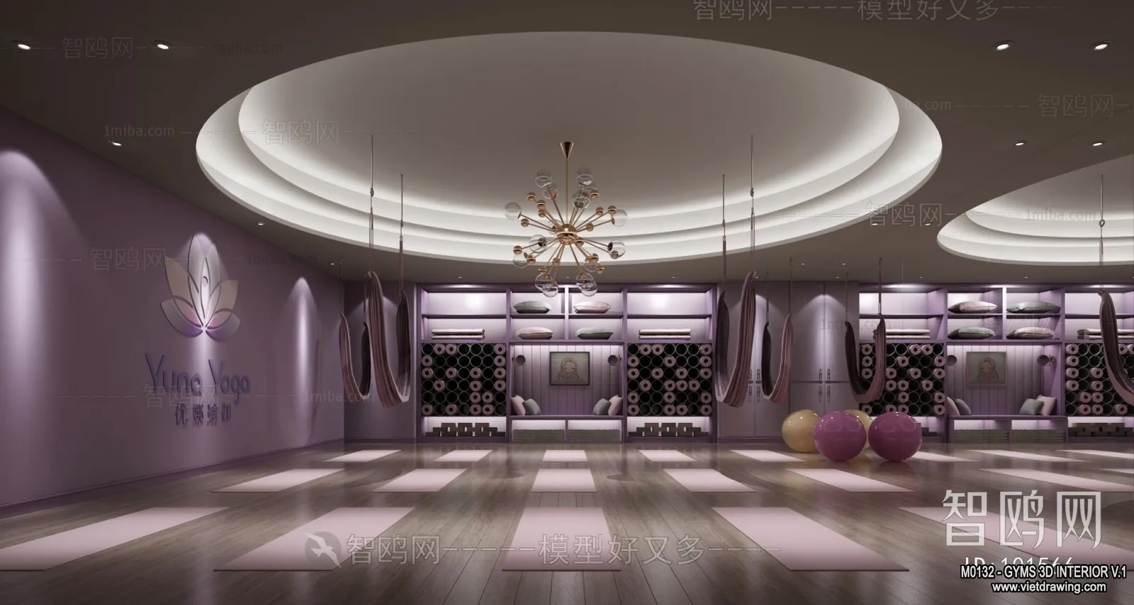 GYM - 3D Interior Scene - 3D Models - 006