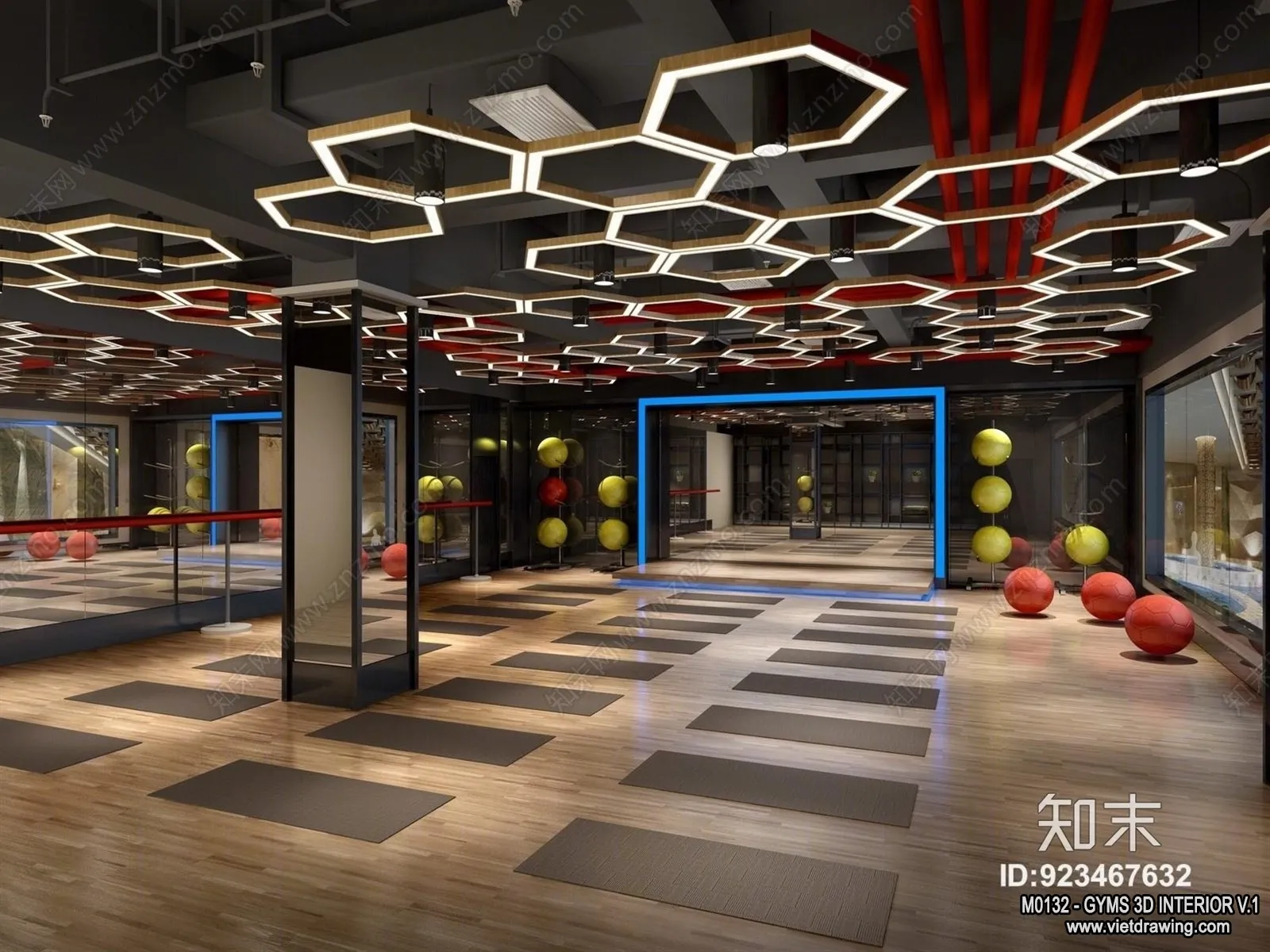 GYM - 3D Interior Scene - 3D Models - 008