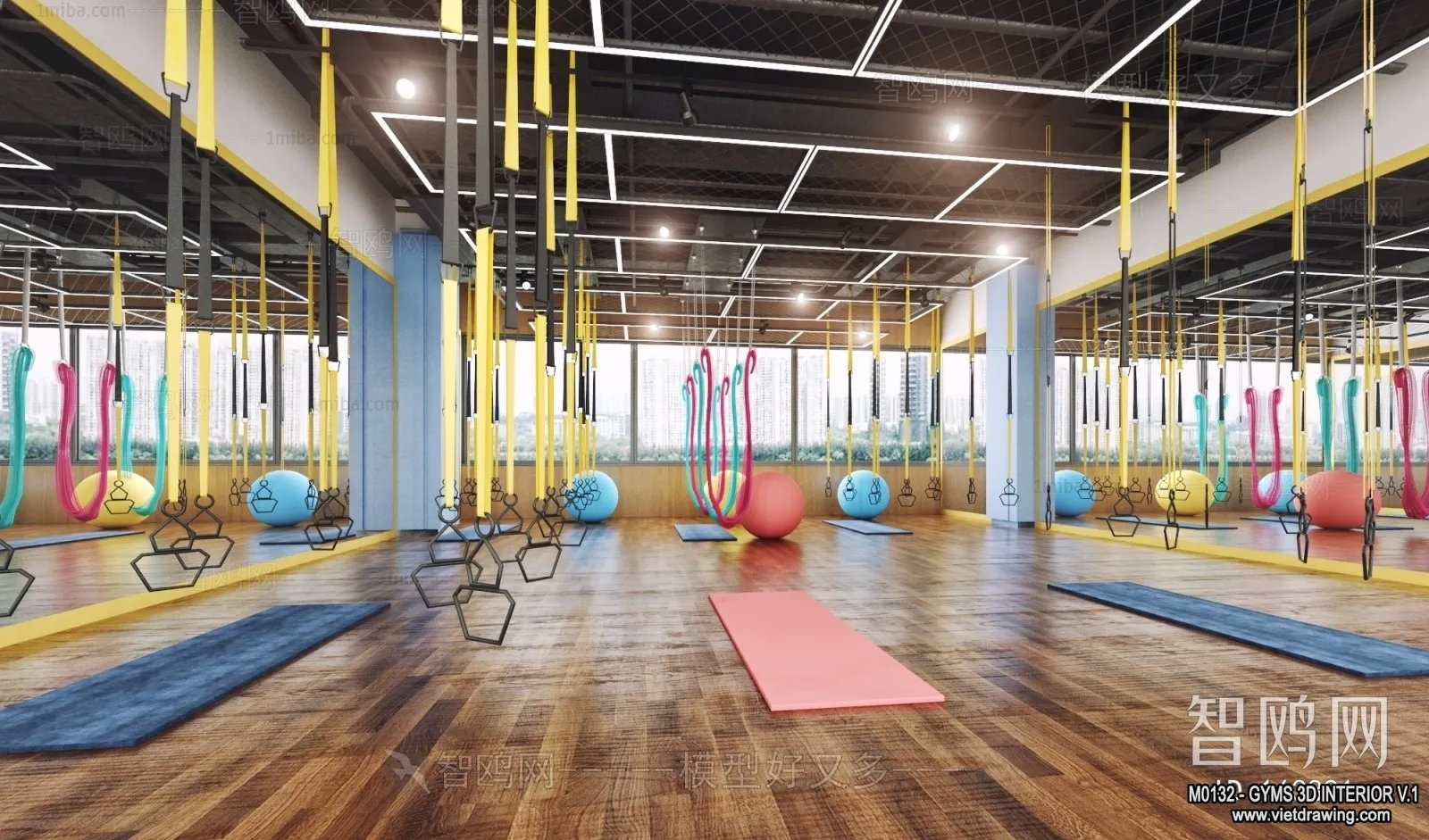GYM - 3D Interior Scene - 3D Models - 019