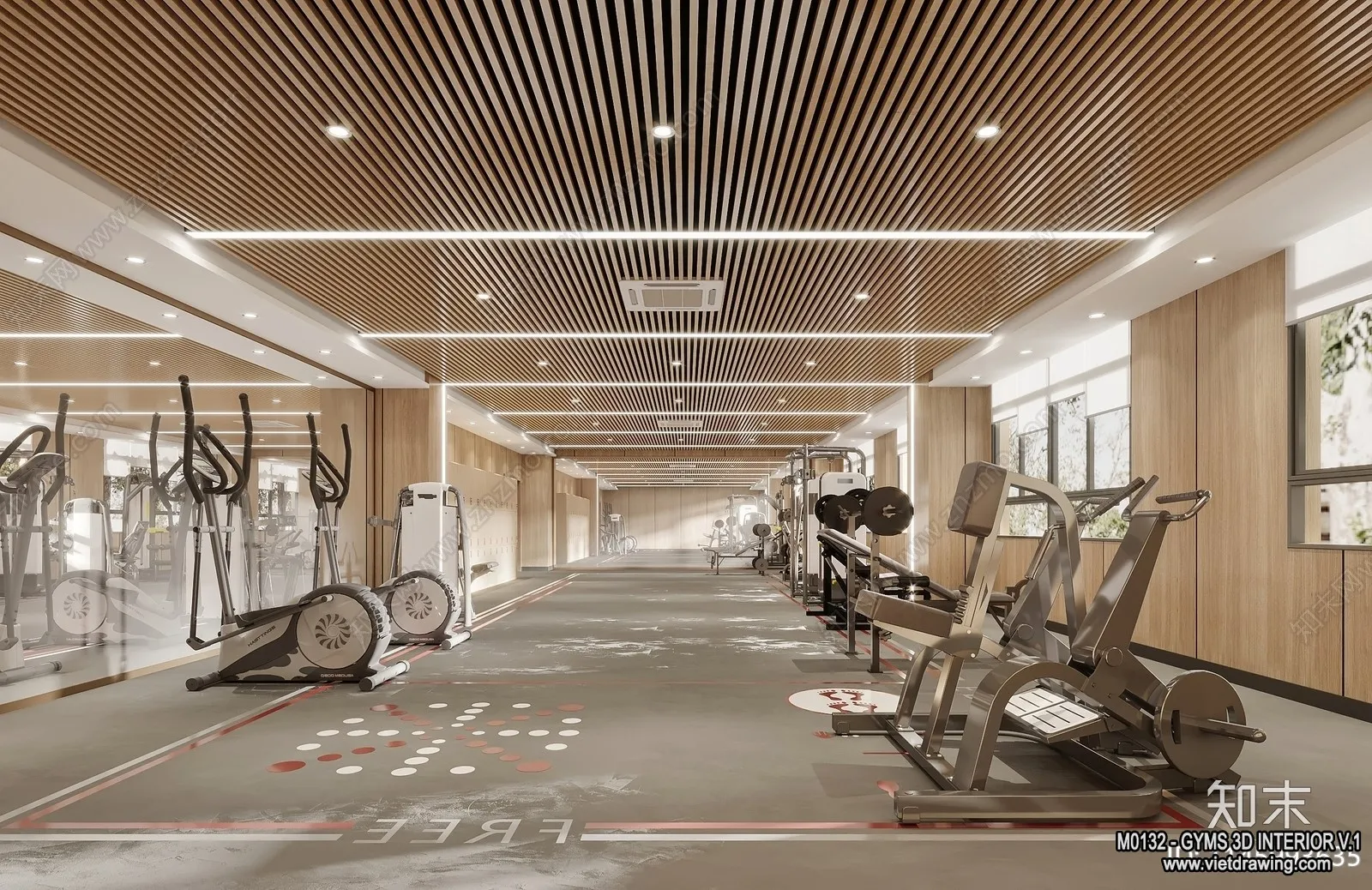 GYM - 3D Interior Scene - 3D Models - 024