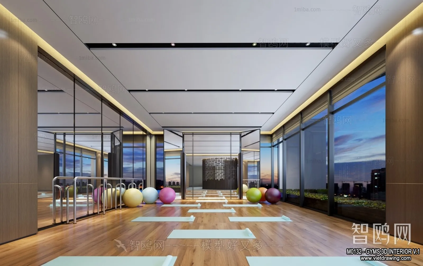 GYM - 3D Interior Scene - 3D Models - 027