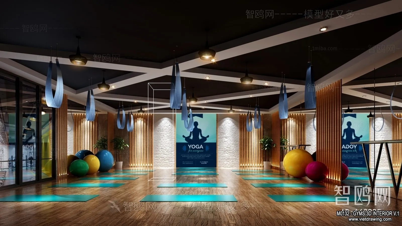 GYM - 3D Interior Scene - 3D Models - 029
