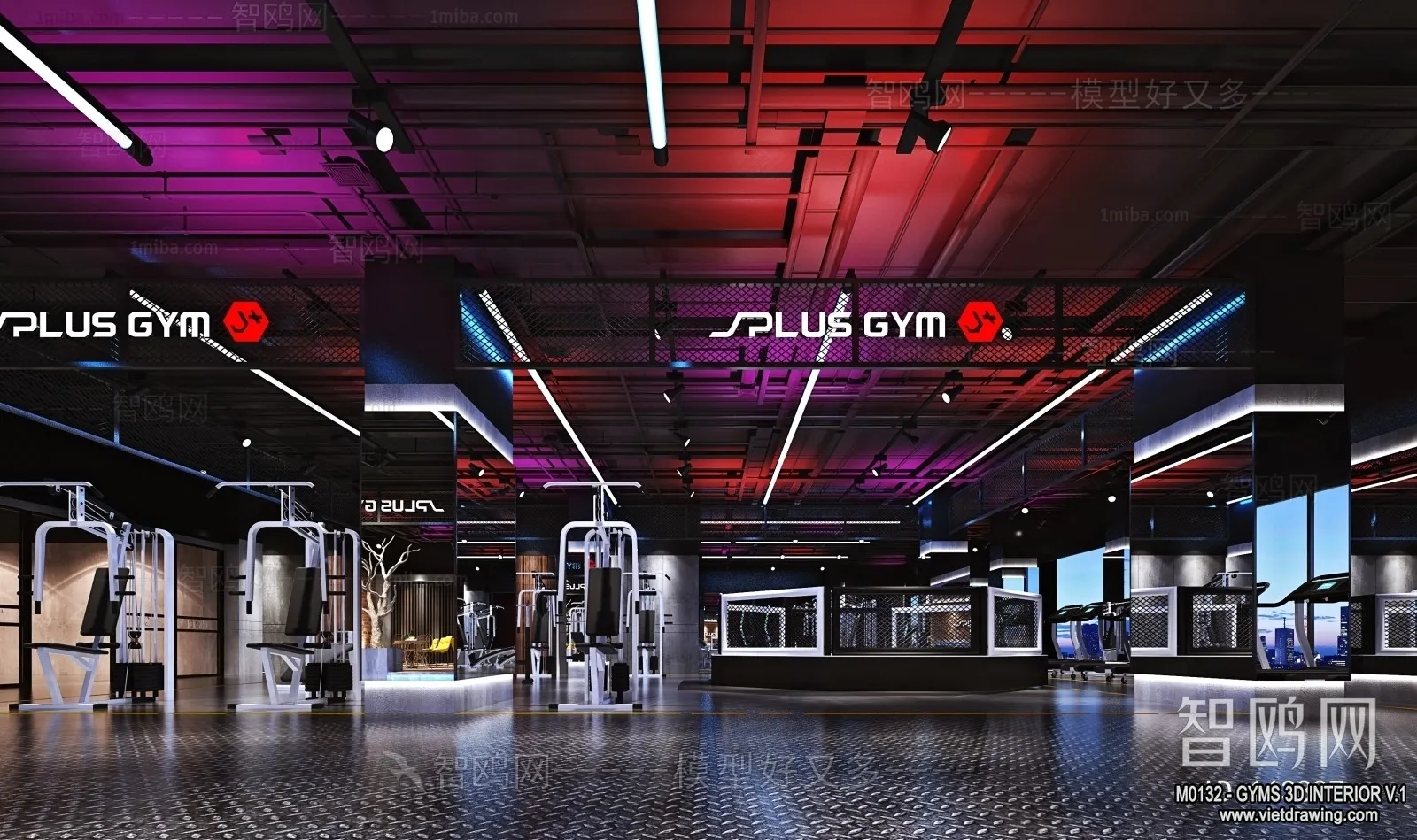 GYM - 3D Interior Scene - 3D Models - 031