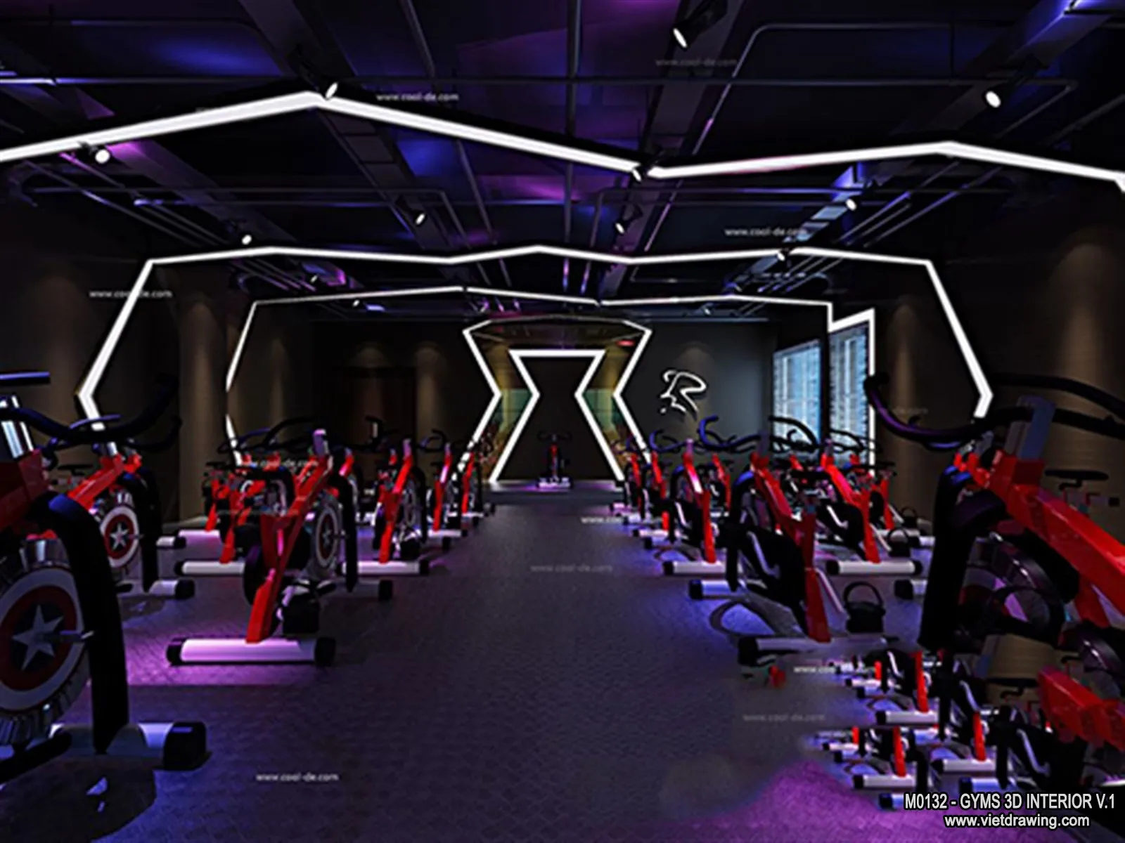 GYM - 3D Interior Scene - 3D Models - 034