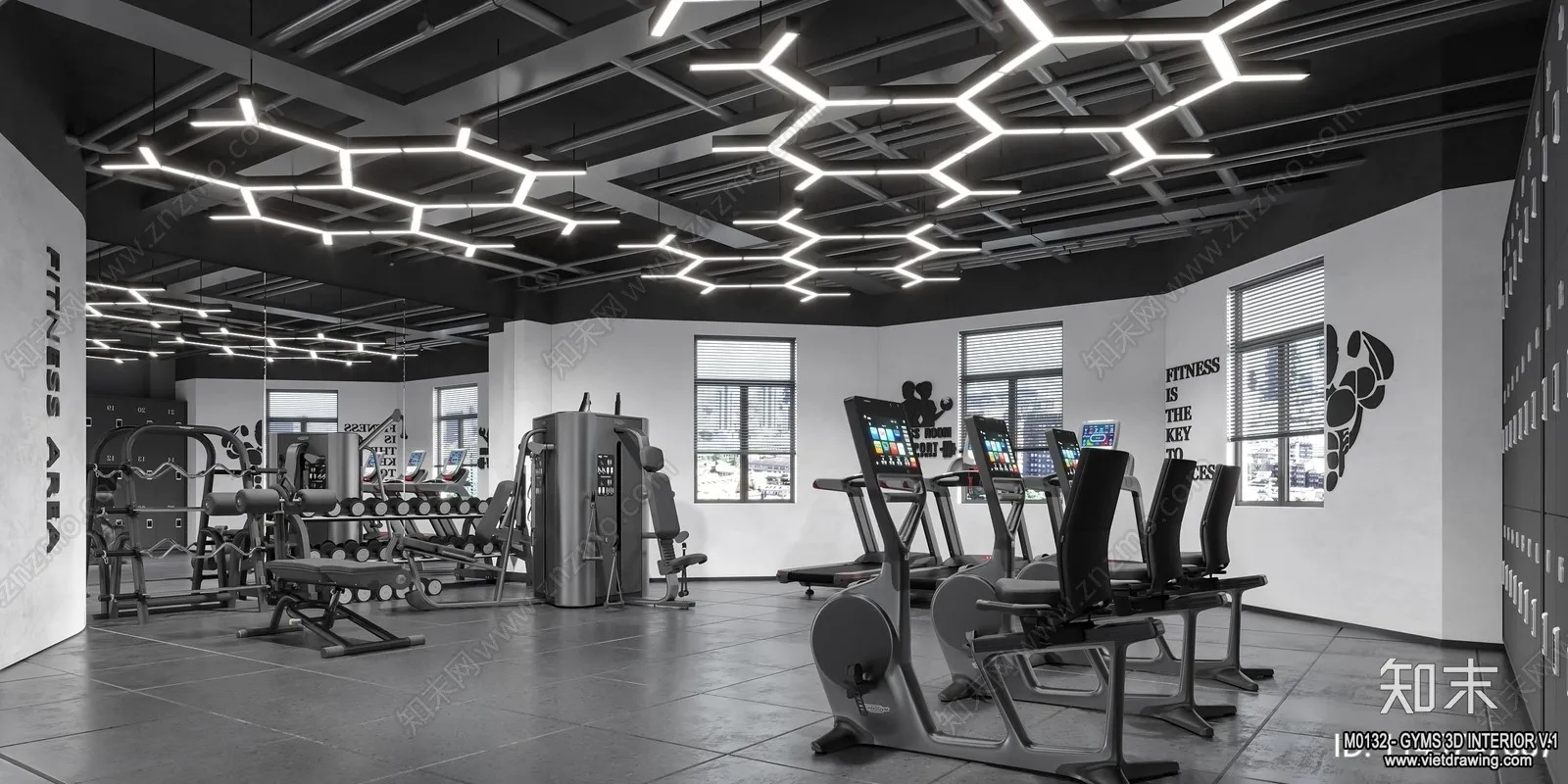 GYM - 3D Interior Scene - 3D Models - 035