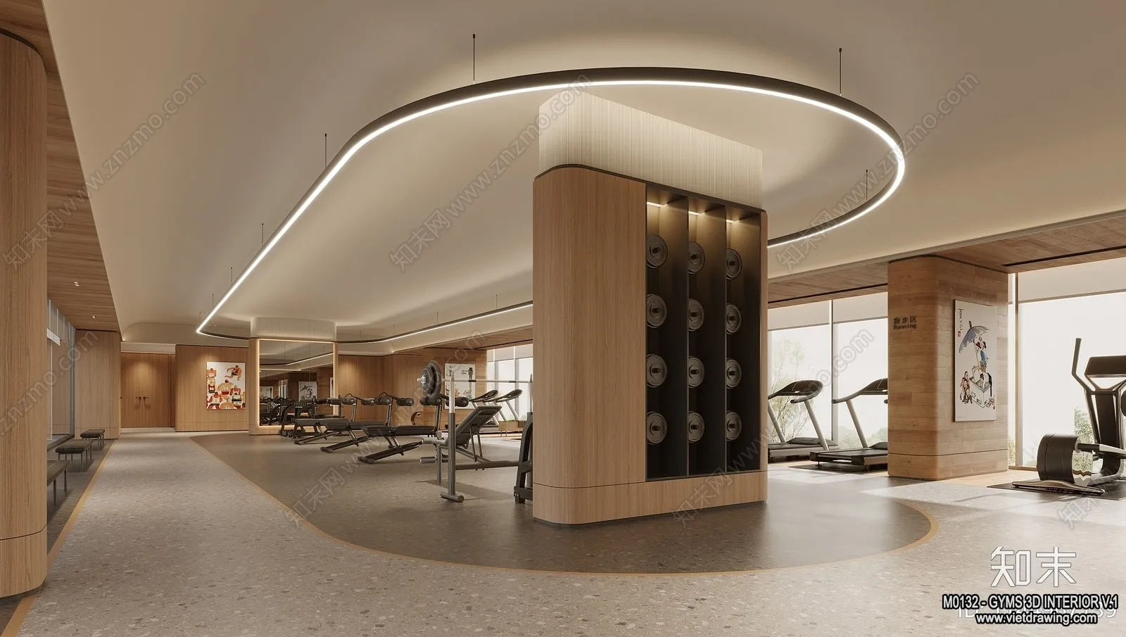 GYM - 3D Interior Scene - 3D Models - 040