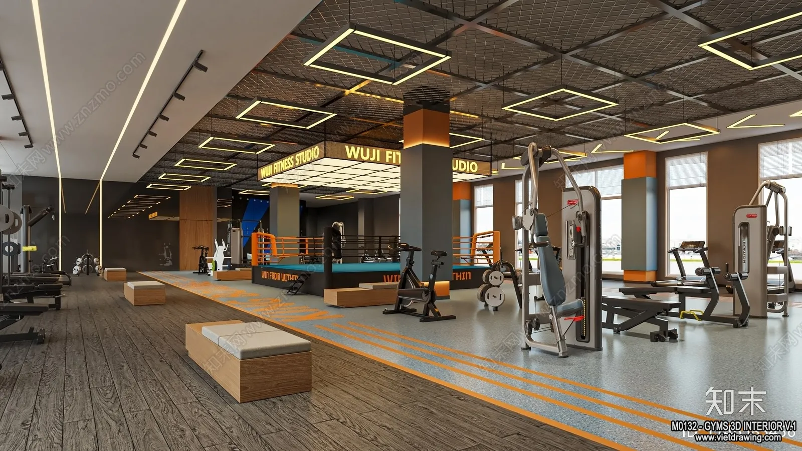 GYM - 3D Interior Scene - 3D Models - 046
