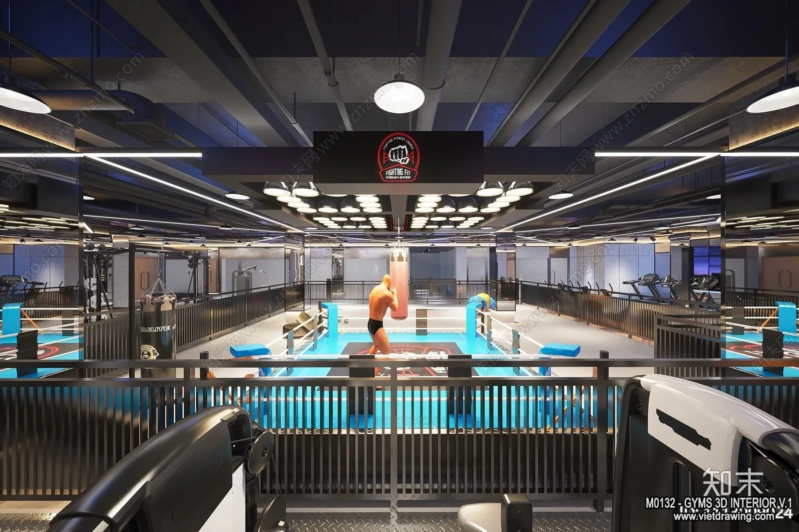 GYM - 3D Interior Scene - 3D Models - 048