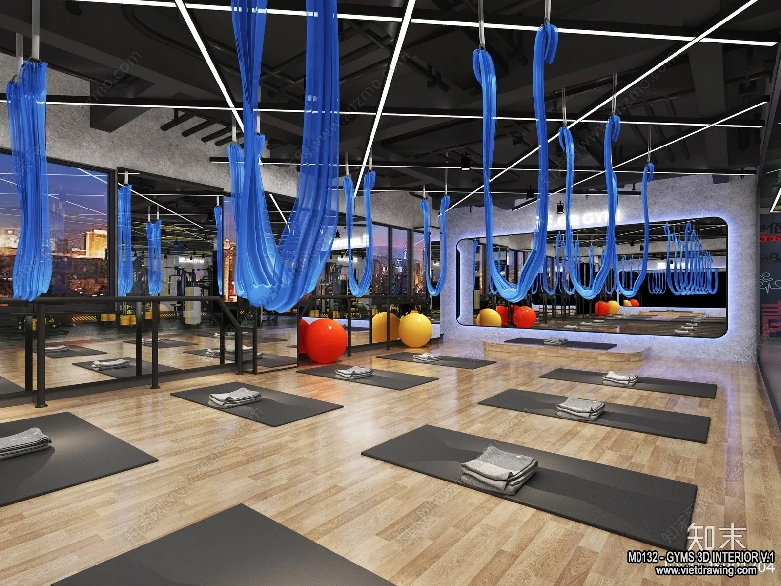 GYM - 3D Interior Scene - 3D Models - 052