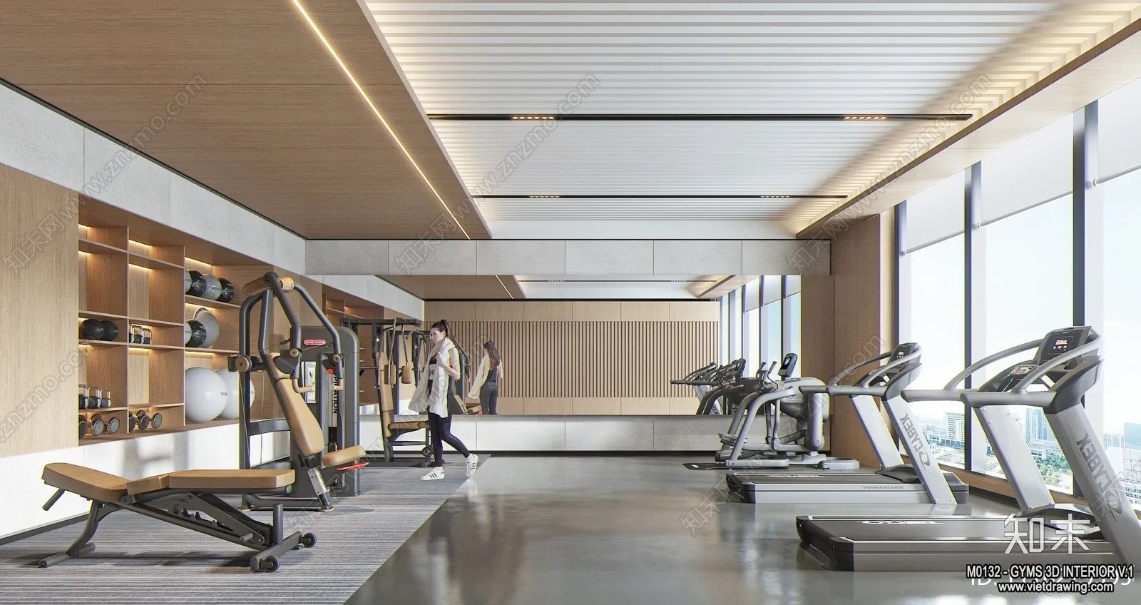 GYM - 3D Interior Scene - 3D Models - 058