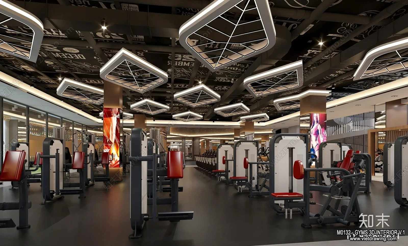 GYM - 3D Interior Scene - 3D Models - 061