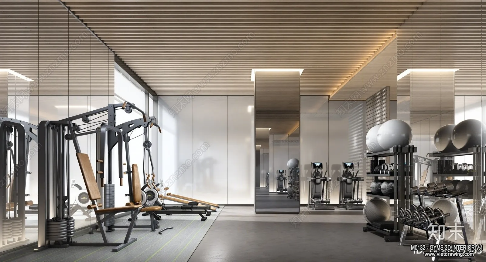 GYM - 3D Interior Scene - 3D Models - 065