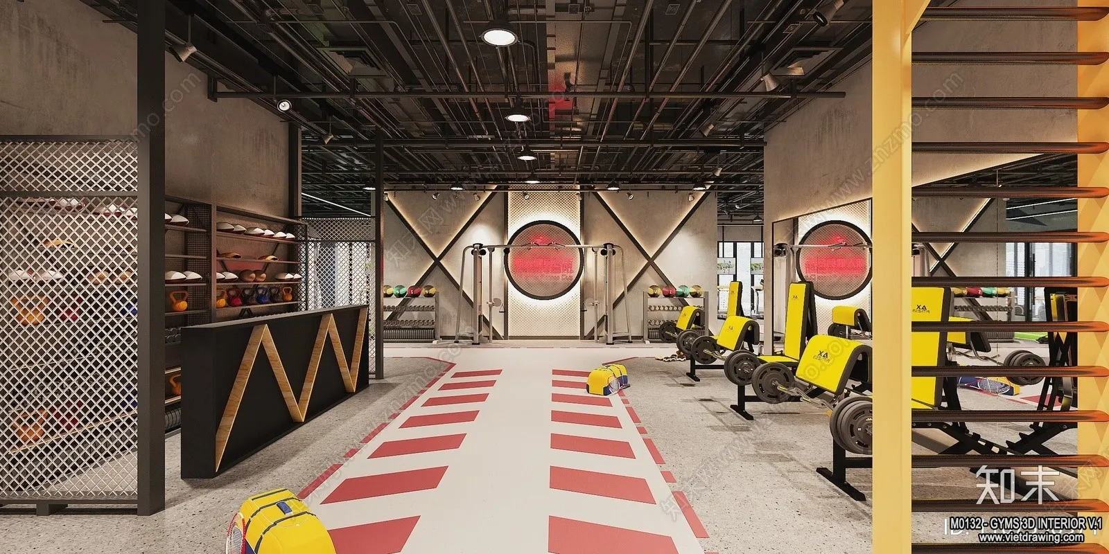 GYM - 3D Interior Scene - 3D Models - 067