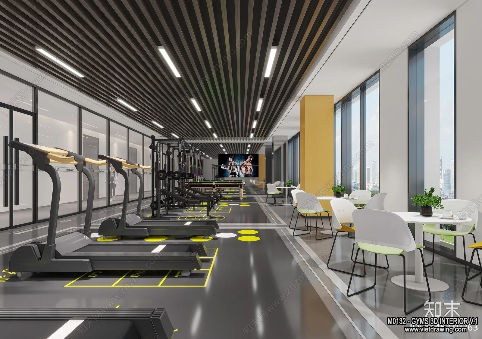 GYM - 3D Interior Scene - 3D Models - 068