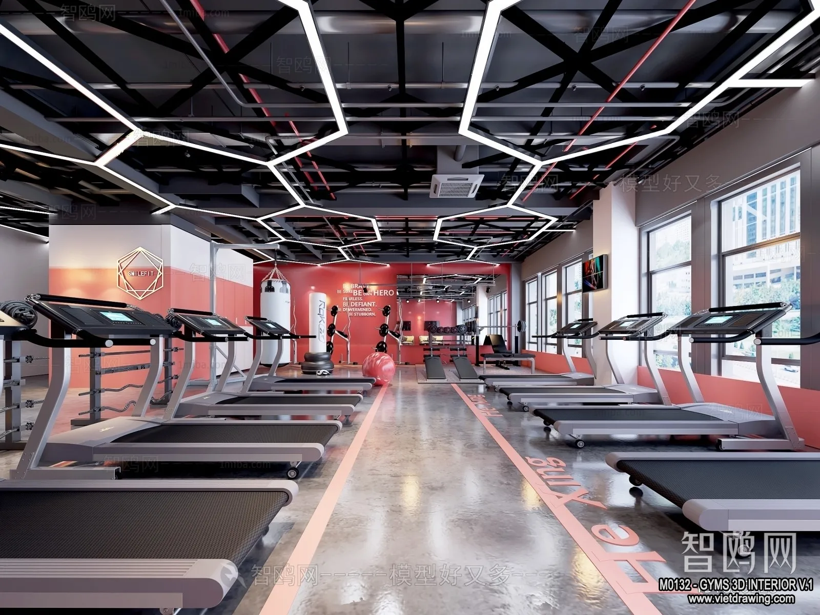 GYM - 3D Interior Scene - 3D Models - 073