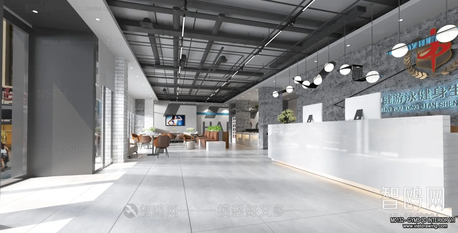 GYM - 3D Interior Scene - 3D Models - 077