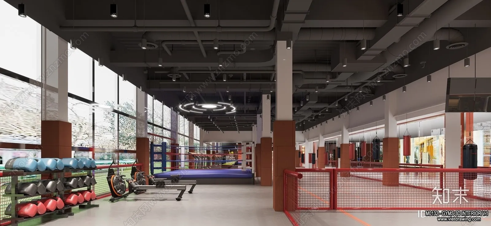 GYM - 3D Interior Scene - 3D Models - 079