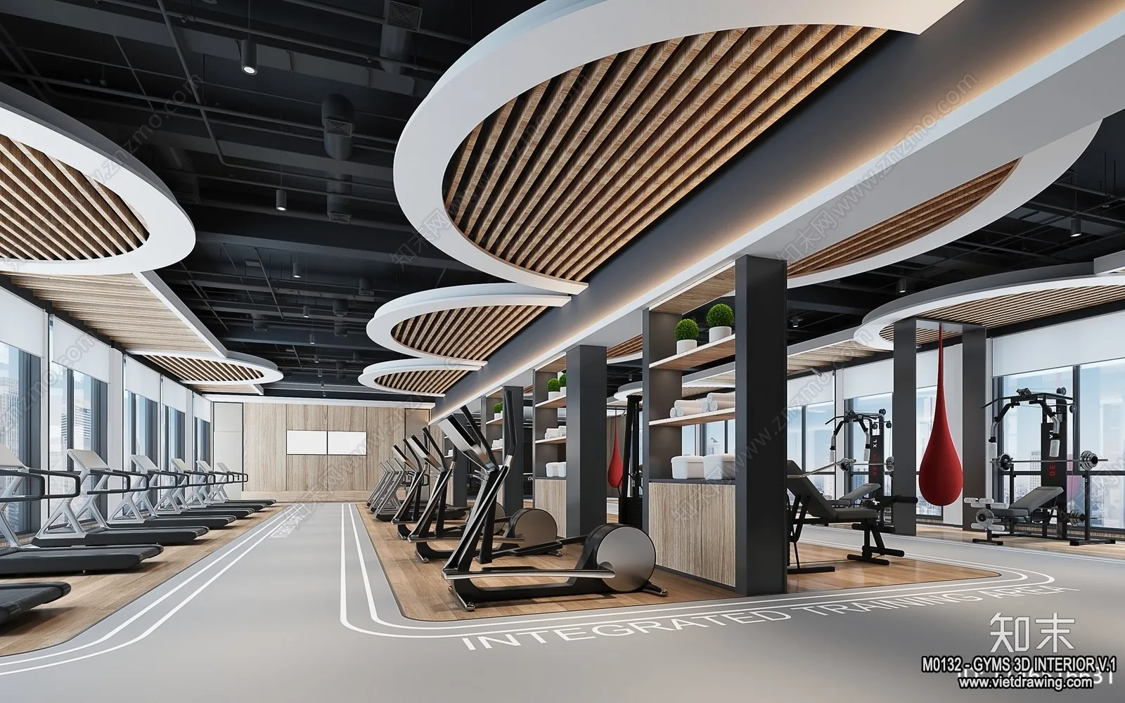 GYM - 3D Interior Scene - 3D Models - 090