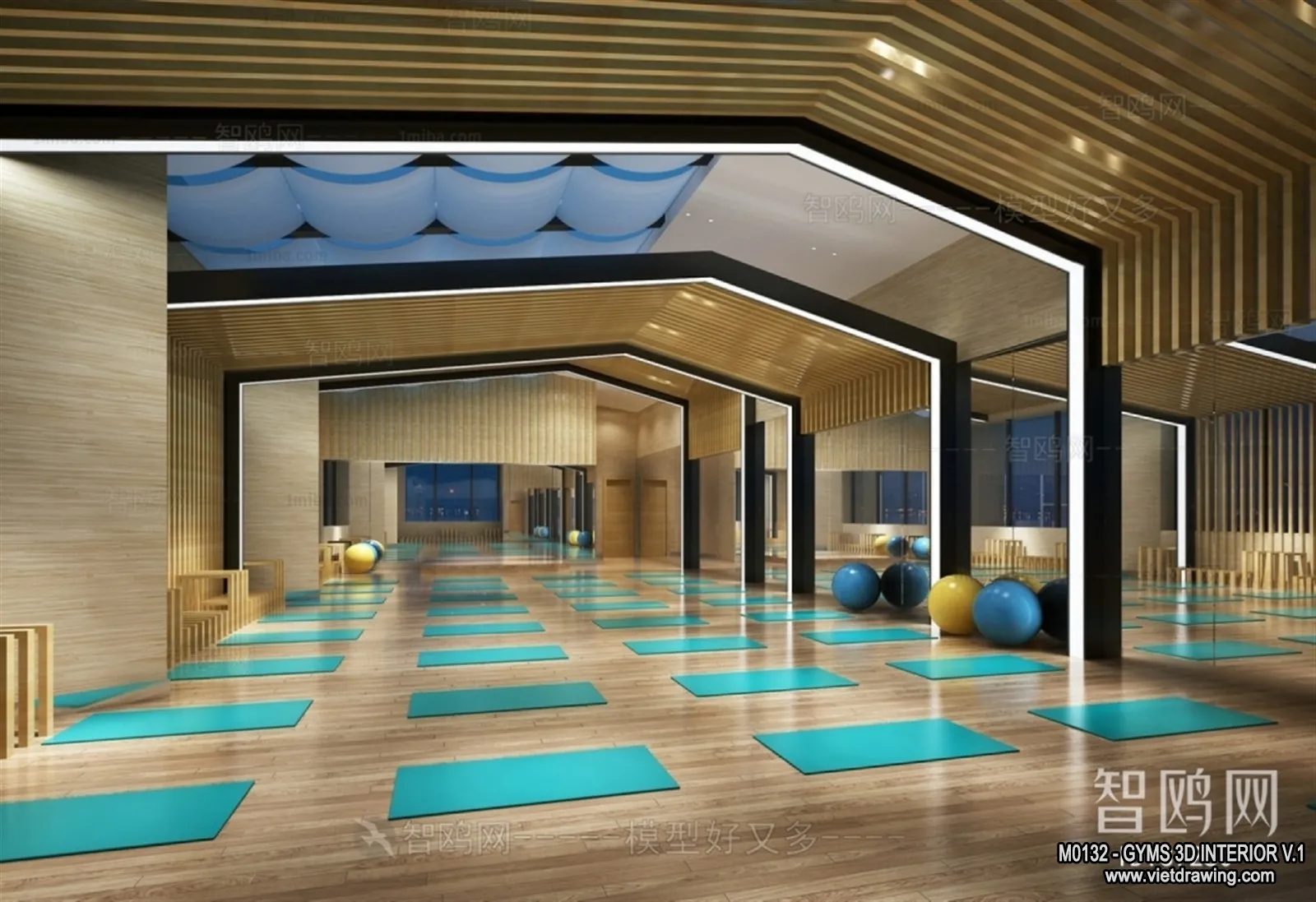 GYM - 3D Interior Scene - 3D Models - 109