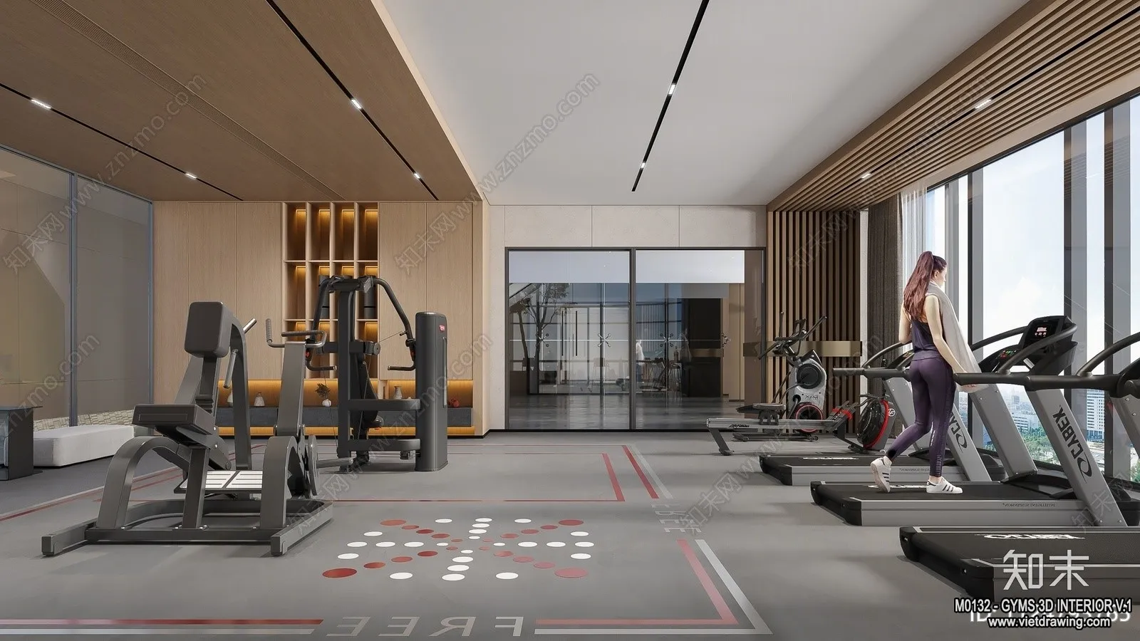 GYM - 3D Interior Scene - 3D Models - 111