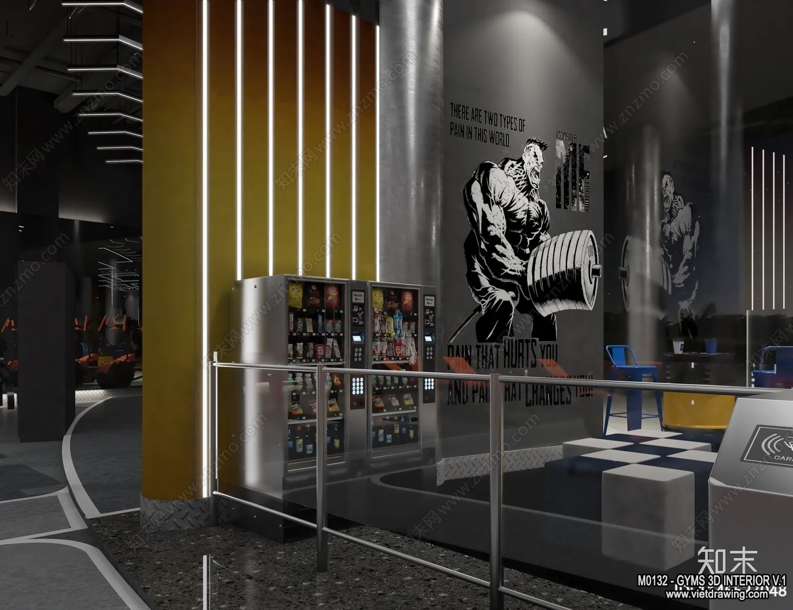 GYM - 3D Interior Scene - 3D Models - 123